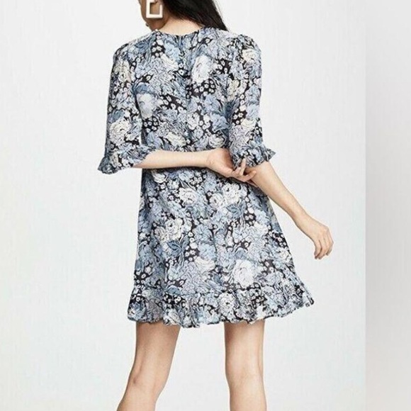 GANNI Printed Georgette Mini Dress - Picture 6 of 6